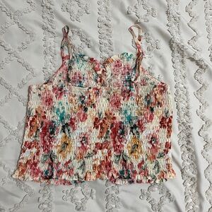 Floral Smocked Women's Top